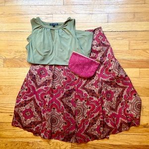Vintage dress barn midi skirt size 8